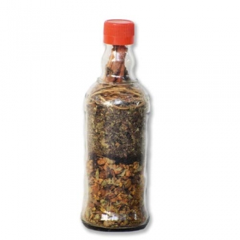 Ayurvedic Herbal Hair Oil Mix Glass Bottle